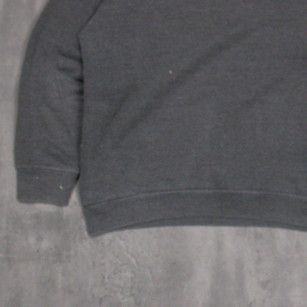 Vintage VTG 1990s 90s Faded Grey Crewneck Sweatshirt Blank Faded Grey - Picture 8 of 8